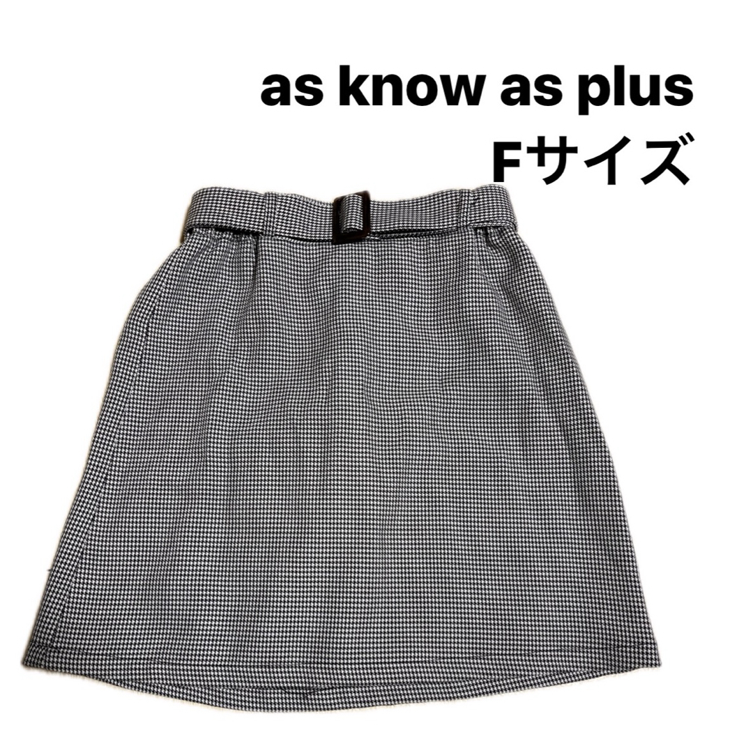 AS KNOW AS(アズノウアズ)のas know as plus スカート レディースのスカート(ひざ丈スカート)の商品写真