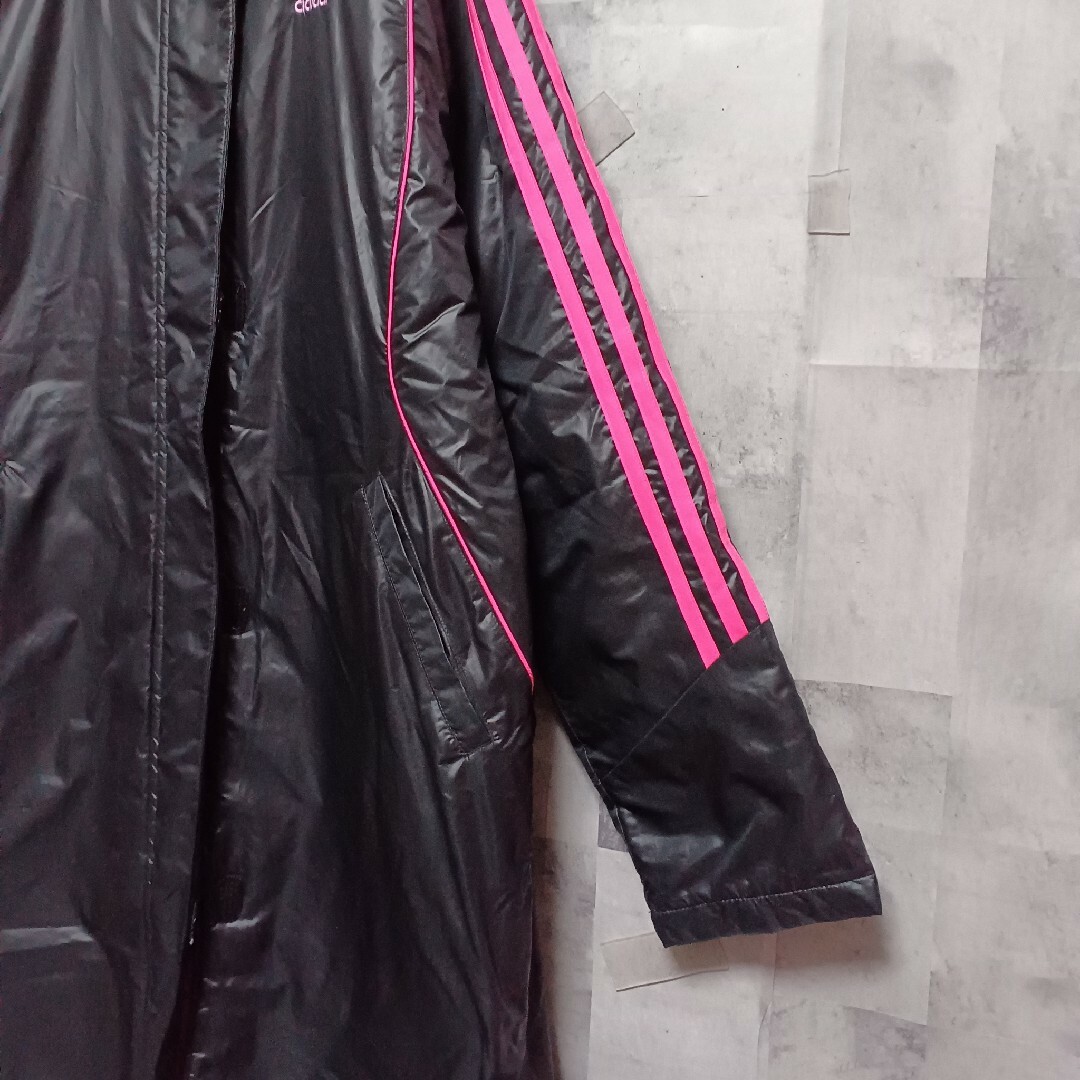 adidas(アディダス)のアディダス adidas レディース中綿ベンチコート M ブラック スポーツ レディースのジャケット/アウター(ダウンジャケット)の商品写真