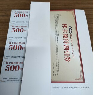 ゲオ　2000円分　株主優待(ショッピング)