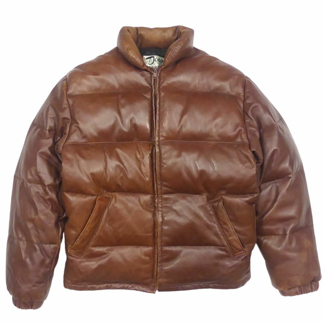 schott(ショット)のアメリカ製 Schott 38 ショット M レザーダウンジャケット JJ706 メンズのジャケット/アウター(ダウンジャケット)の商品写真