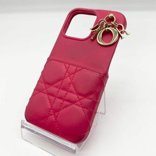 クリスチャンディオール(Christian Dior)のクリスチャンディオール iPhone13Proケース カナージュ ピンク レザー(iPhoneケース)