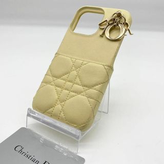 クリスチャンディオール(Christian Dior)のクリスチャンディオール iPhone12Proケース カナージュ クリーム 革(モバイルケース/カバー)