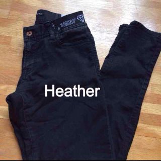 ヘザー(heather)のHeather♥︎♥︎黒スキニー(デニム/ジーンズ)