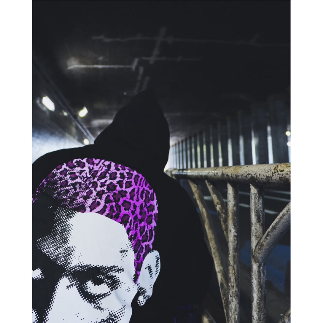 サプール PURPLE LEOPARD HEAD ■HOODIE■ブラック