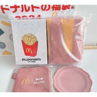 マクドナルド(マクドナルド)のマック福袋 2024 BRUNOコラボ ピンク(ノベルティグッズ)