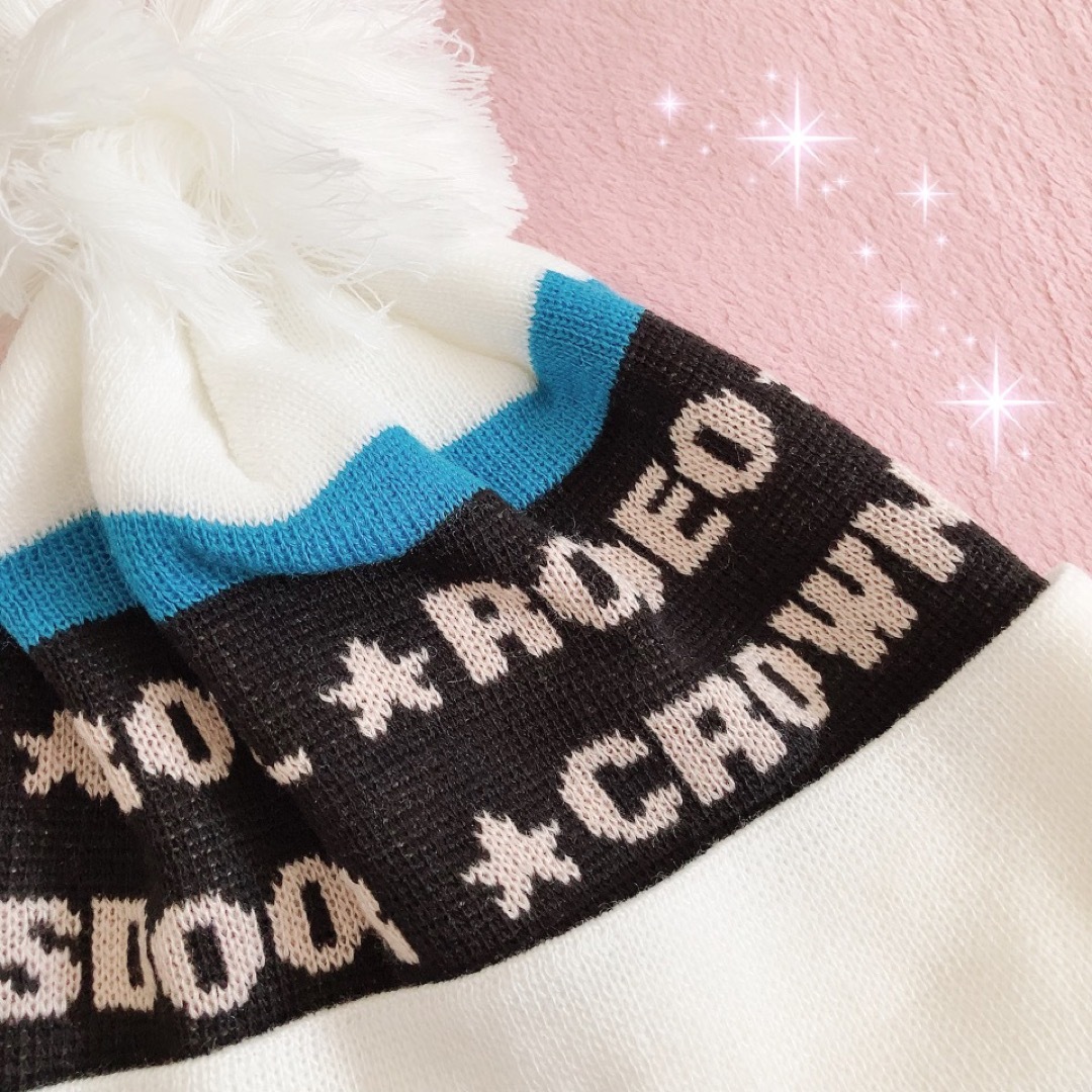 RODEO CROWNS(ロデオクラウンズ)の☆RODEO CROWNSロデオクラウンズ☆渋谷店限定カラー☆ロゴニット帽☆新品 レディースの帽子(ニット帽/ビーニー)の商品写真