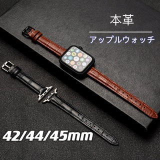アップルウォッチ(Apple Watch)のアップルウォッチApple watch交換用バンドベルト本革レザー上品シンプル(腕時計)