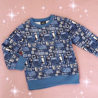 ジーユー(GU)の☆GU KIDS☆スターウォーズ柄☆裏起毛スウェットトップス☆110cmブルー(Tシャツ/カットソー)