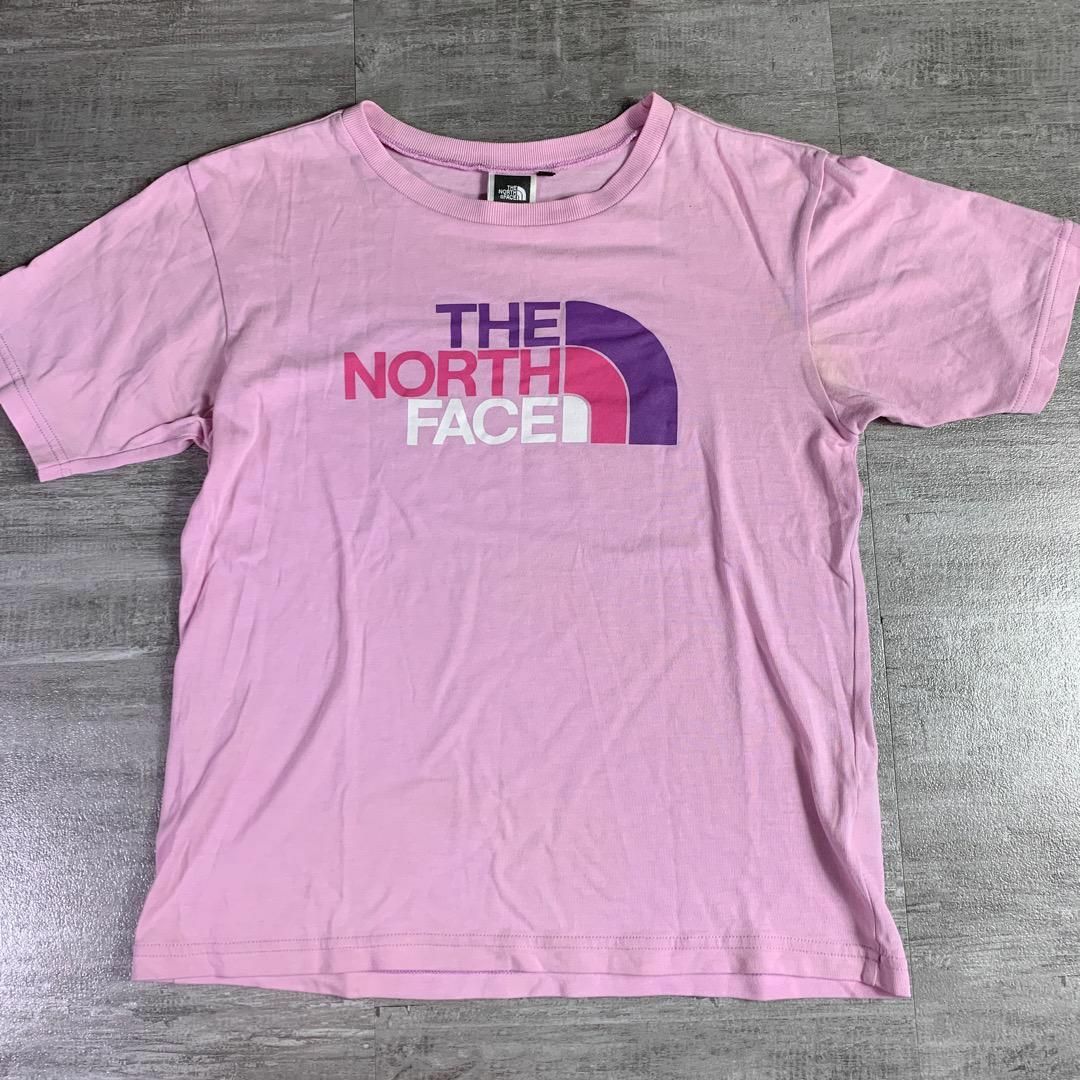 THE NORTH FACE(ザノースフェイス)のTHE NORTH FACE ノースフェイス 150cm tシャツ ピンク キッズ/ベビー/マタニティのキッズ服女の子用(90cm~)(Tシャツ/カットソー)の商品写真