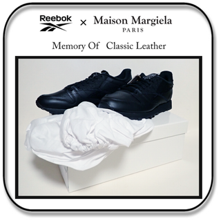 マルタンマルジェラ(Maison Martin Margiela)の28cm：リーボックxメゾンマルジェラ　"Memory Of" CL黒　US10(スニーカー)