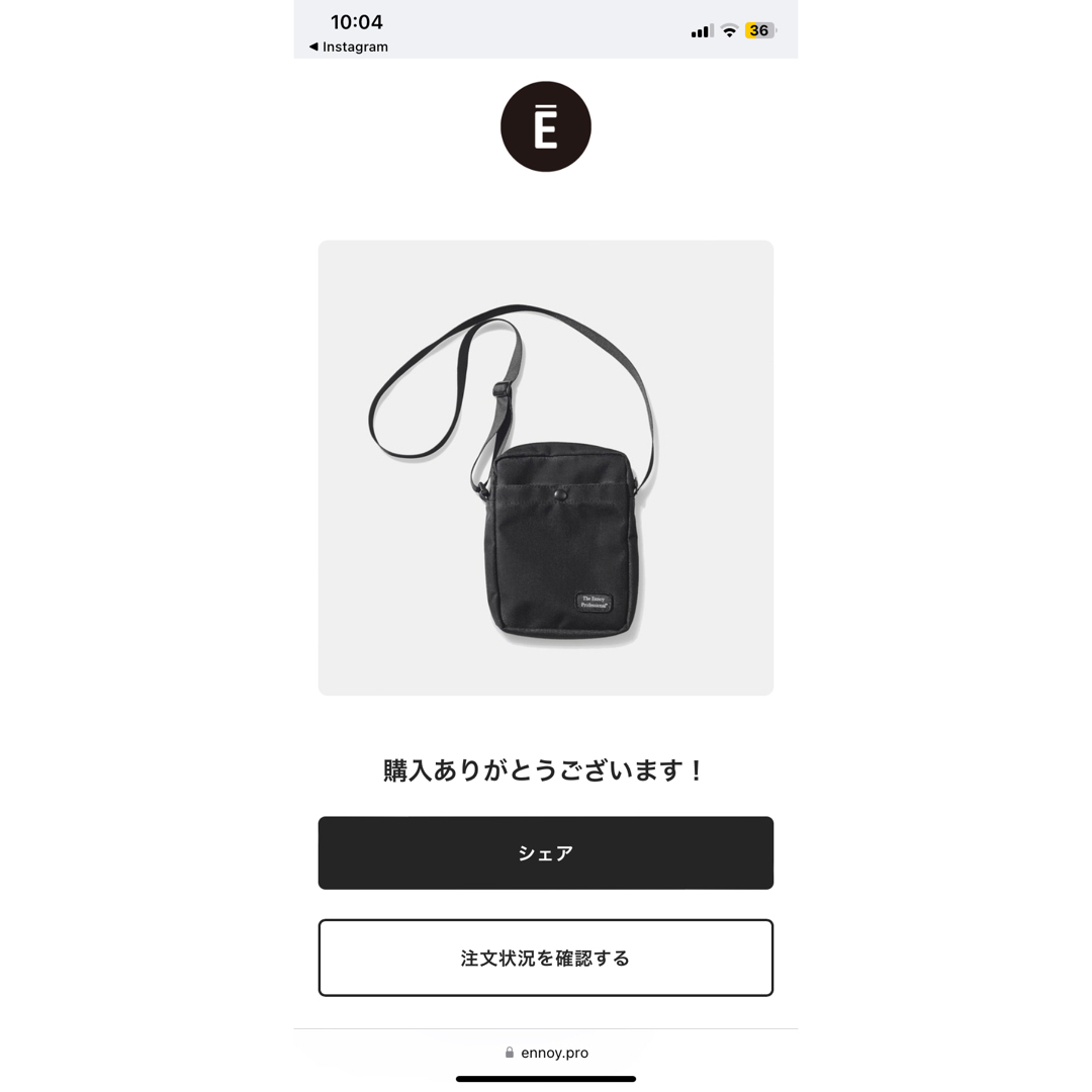 Ennoy  sholder bag エンノイ ショルダーバッグ