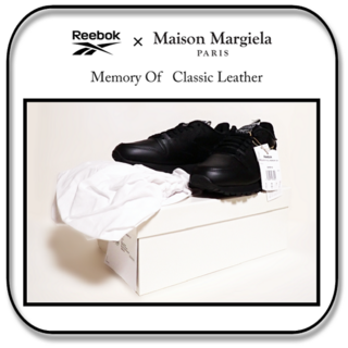 マルタンマルジェラ(Maison Martin Margiela)の27cm：リーボックxメゾンマルジェラ　"Memory Of" CL黒　US9(スニーカー)