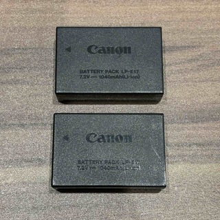 キヤノン(Canon)のCanon LP-E17 純正バッテリー 2つ(バッテリー/充電器)