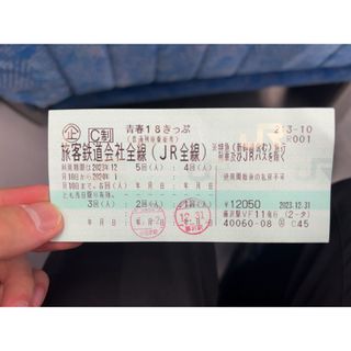 青春18きっぷ　2回分(鉄道乗車券)