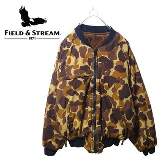 【FIELD & STREAM】カモ柄 リバーシブル中綿入りブルゾン A1584(ブルゾン)