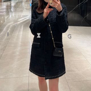 ザラ(ZARA)のZARAツイードワンピース(ひざ丈ワンピース)