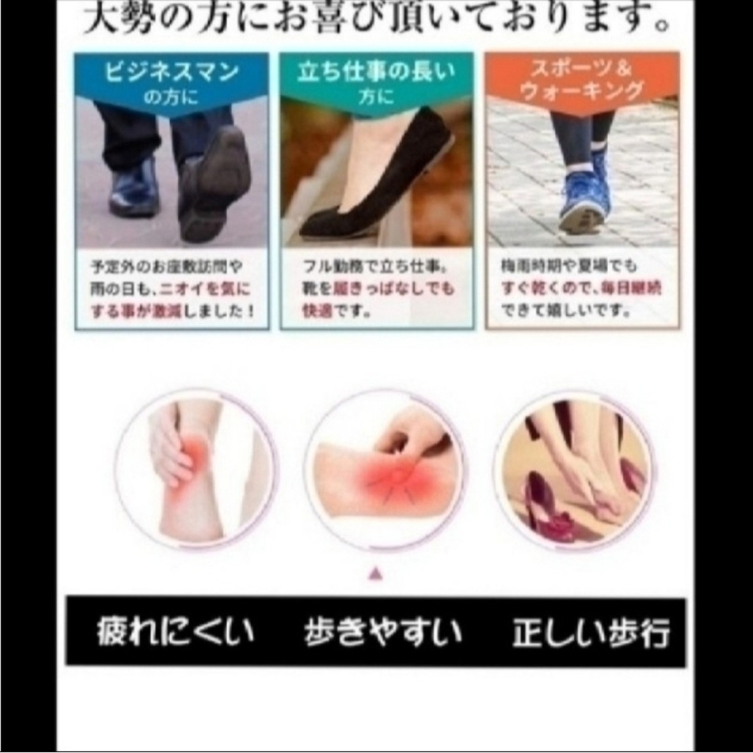 ○3セット 女性用 新品未使用　低反発ソフトクッション インソール レディースの靴/シューズ(スニーカー)の商品写真