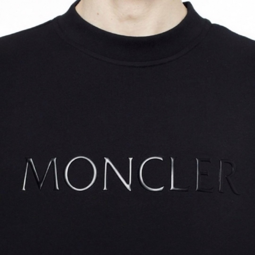 ☆希少☆ MONCLER ロゴスウェット M トレーナー ブラック ☆希少☆ MONCLER ロゴスウェット M トレーナー ブラック