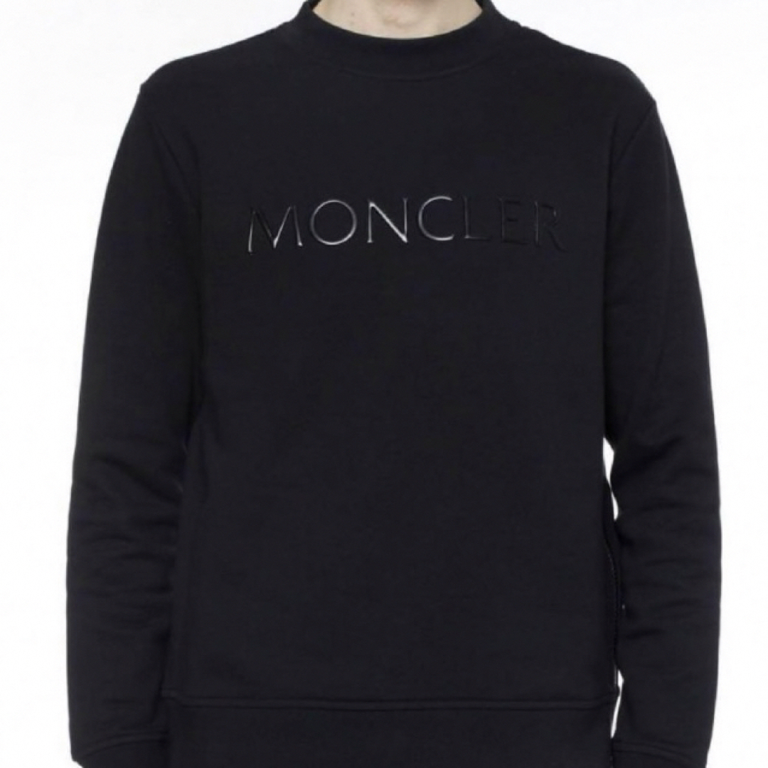 ☆希少☆ MONCLER ロゴスウェット M トレーナー ブラック ☆希少☆ MONCLER ロゴスウェット M トレーナー ブラック