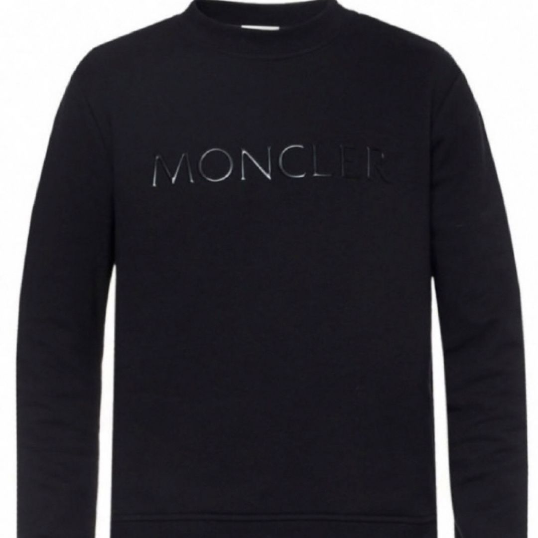 ☆希少☆ MONCLER ロゴスウェット M トレーナー ブラック ☆希少☆ MONCLER ロゴスウェット M トレーナー ブラック