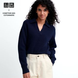 コントワーデコトニエ(Comptoir des cotonniers)のsale!新品タグ付☆UNIQLO×コントワーデコトニエ☆プレミアムラムセーター(ニット/セーター)