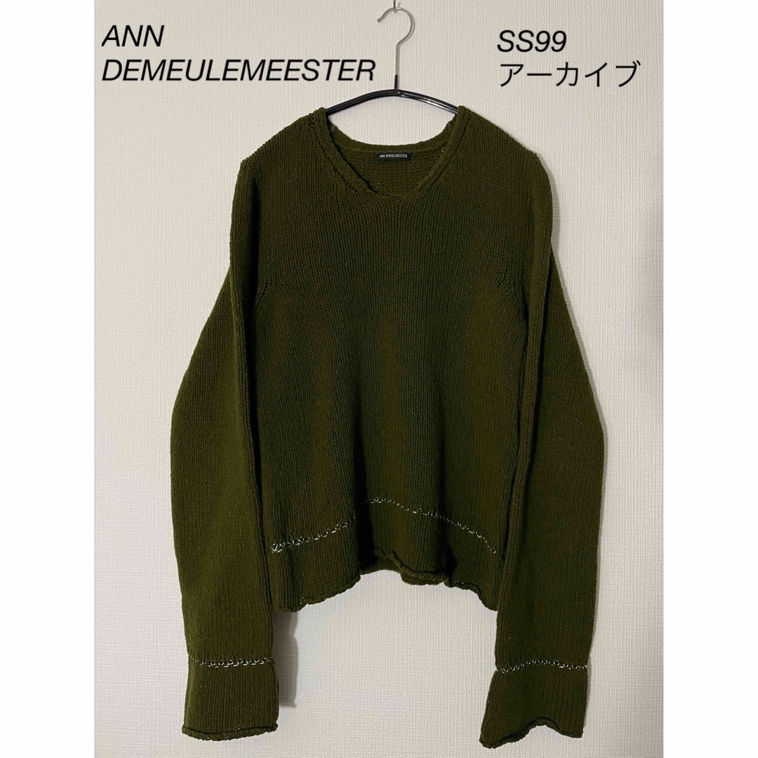 ANN DEMEULEMEESTER Grunge Knit Sweater47袖丈