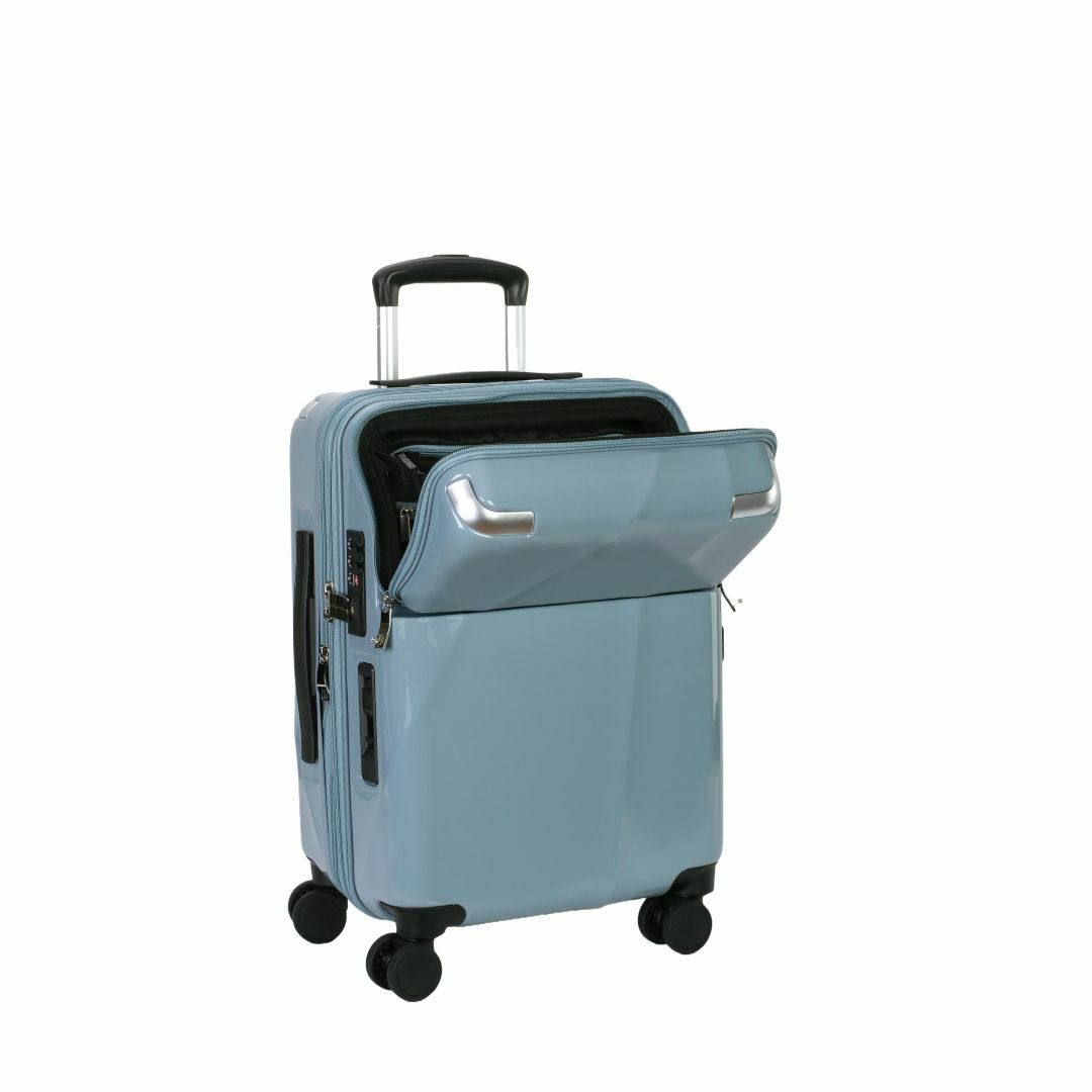 [トラベリスト] スーツケース ジッパー トップオープン ブレーキ機能付き 拡張約35L重量