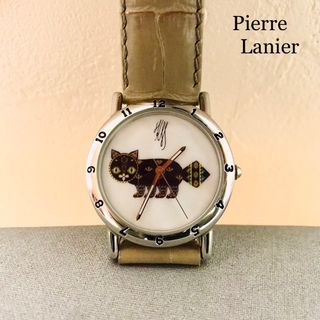 ピエールラニエ(Pierre Lannier)の【限定品】ピエールラニエ 腕時計 黒猫《電池交換済み・磁気帯び検査済み》(腕時計)