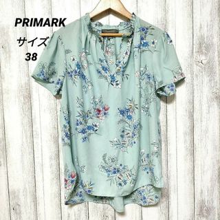 プライマーク(PRIMARK)のPRIMARK プライマーク サイズ38　花柄トップス　半袖(シャツ/ブラウス(半袖/袖なし))