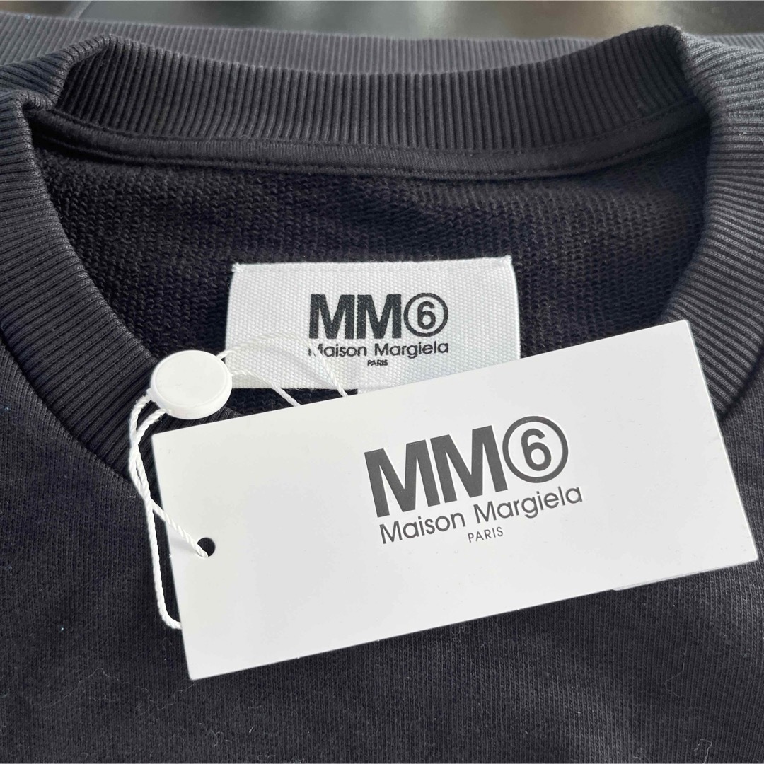 MM6(エムエムシックス)のMM6 Maison Margielaマルジェラ　ピンクロゴ スウェットXS レディースのトップス(トレーナー/スウェット)の商品写真