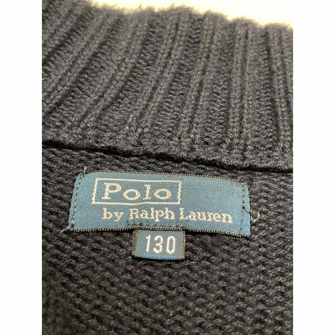 POLO RALPH LAUREN(ポロラルフローレン)のポロラルフローレン ハーフジップニット ビッグボニー 130 キッズ/ベビー/マタニティのキッズ服男の子用(90cm~)(ニット)の商品写真