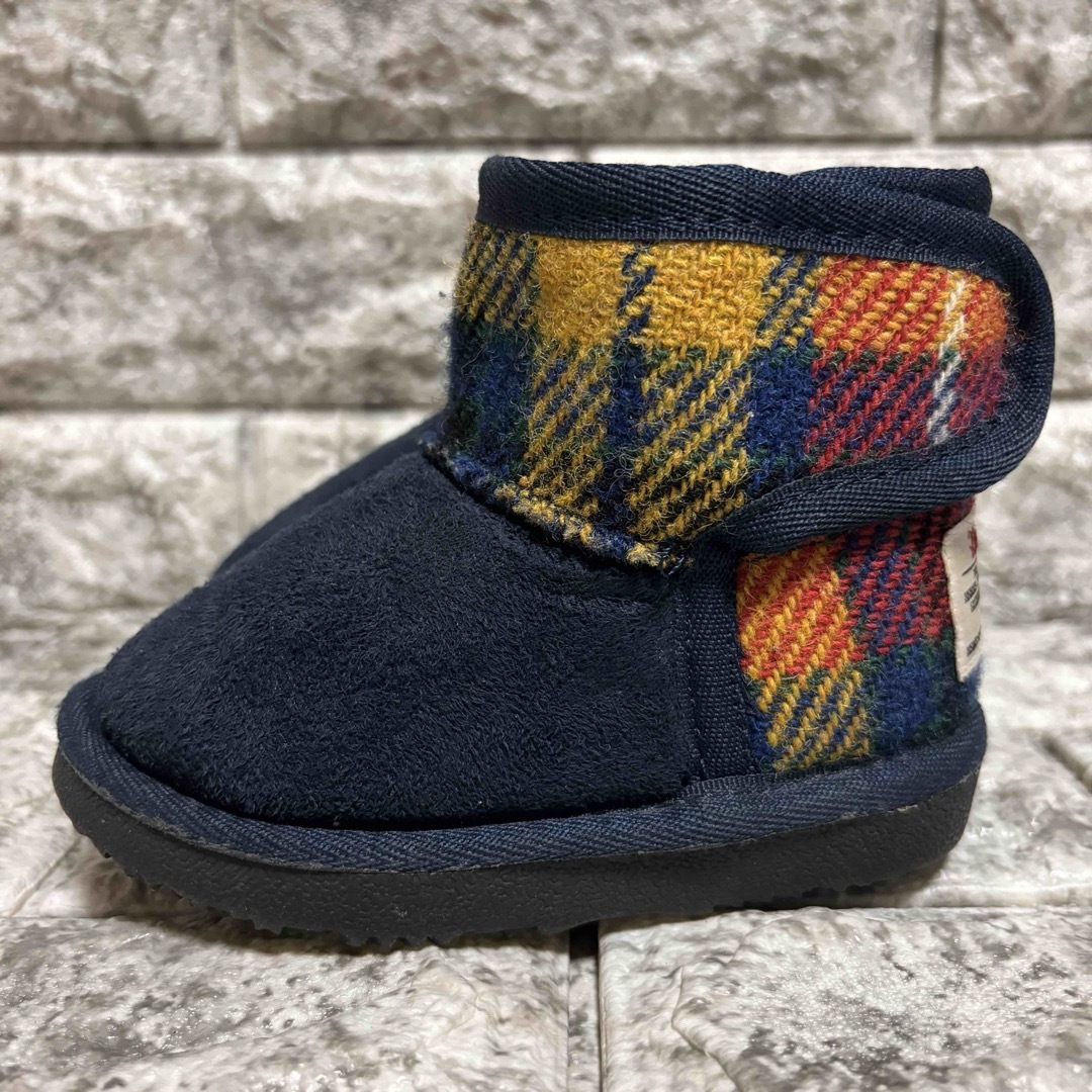 Harris Tweed(ハリスツイード)のハリスツイード　ムートン　ブーツ キッズ/ベビー/マタニティのキッズ靴/シューズ(15cm~)(ブーツ)の商品写真