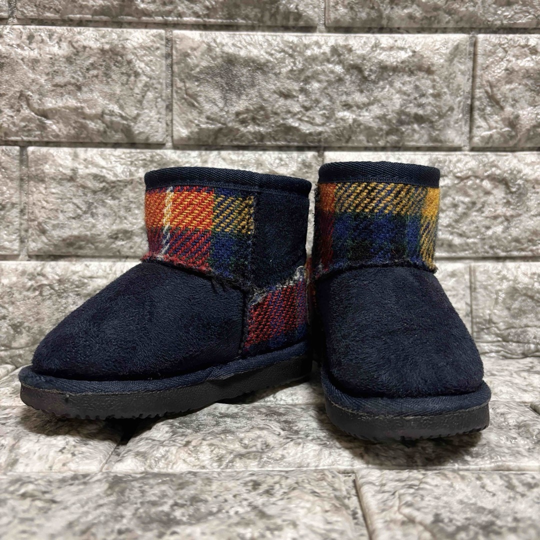 Harris Tweed(ハリスツイード)のハリスツイード　ムートン　ブーツ キッズ/ベビー/マタニティのキッズ靴/シューズ(15cm~)(ブーツ)の商品写真