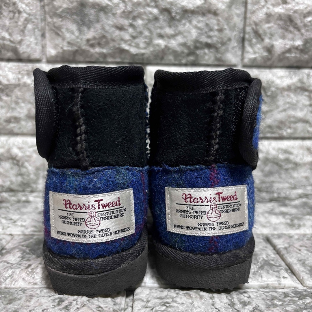 Harris Tweed(ハリスツイード)のムートンブーツ　ハリスツイード キッズ/ベビー/マタニティのキッズ靴/シューズ(15cm~)(ブーツ)の商品写真