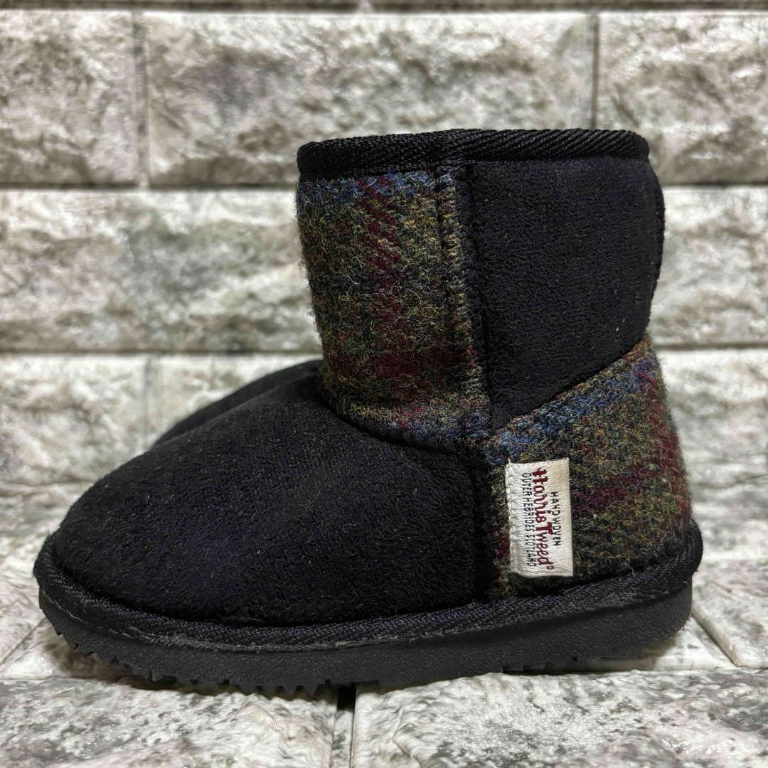 Harris Tweed(ハリスツイード)のムートンブーツ　16センチ キッズ/ベビー/マタニティのキッズ靴/シューズ(15cm~)(ブーツ)の商品写真