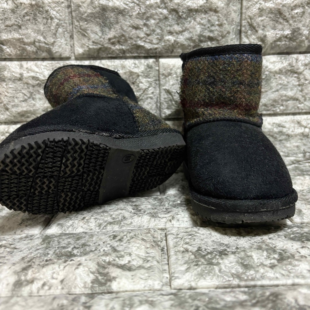 Harris Tweed(ハリスツイード)のムートンブーツ　16センチ キッズ/ベビー/マタニティのキッズ靴/シューズ(15cm~)(ブーツ)の商品写真