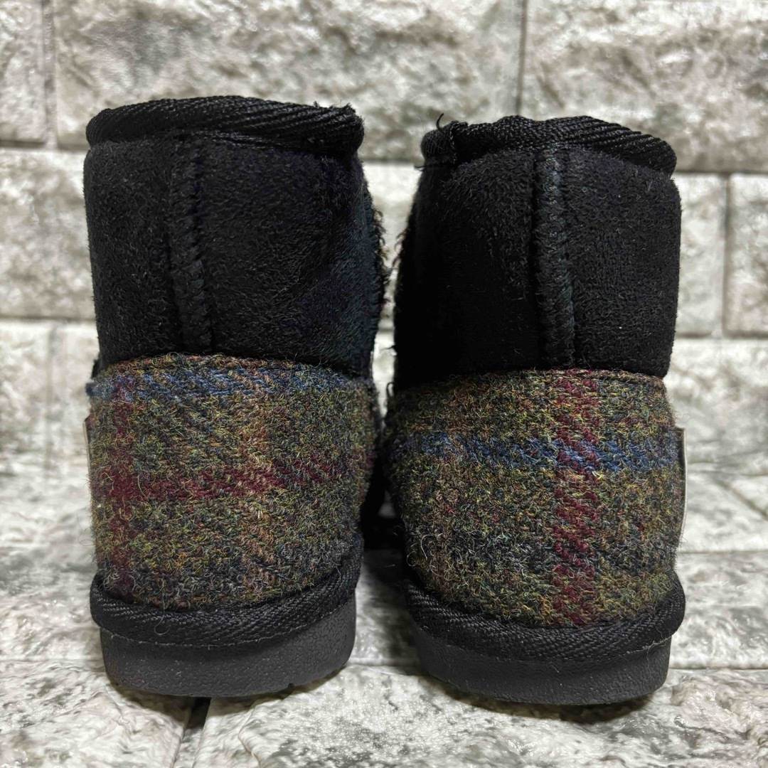 Harris Tweed(ハリスツイード)のムートンブーツ　16センチ キッズ/ベビー/マタニティのキッズ靴/シューズ(15cm~)(ブーツ)の商品写真