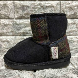 ハリスツイード(Harris Tweed)のムートンブーツ　16センチ(ブーツ)