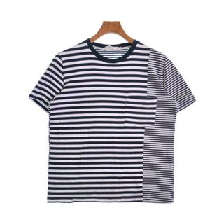 ビームスライツ(BEAMS LIGHTS)のBEAMS Lights Tシャツ・カットソー M 白x紺(ボーダー) 【古着】【中古】(Tシャツ/カットソー(半袖/袖なし))