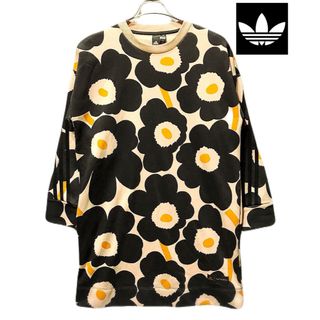 マリメッコ(marimekko)のアディダス マリメッコ コラボ 花柄 ワンピース ジャージ トレーナー ウニッコ(ミニワンピース)