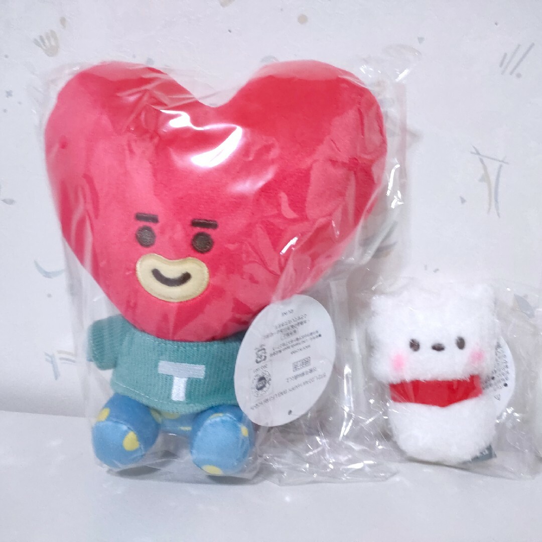 knbt21tata ぬいぐるみ bt21 v ハッピーバッグ 雪だるま テテ bts rj