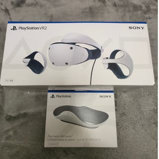 ソニー(SONY)の#PlayStation VR2　PSVR2　純正充電スタンド付(家庭用ゲーム機本体)