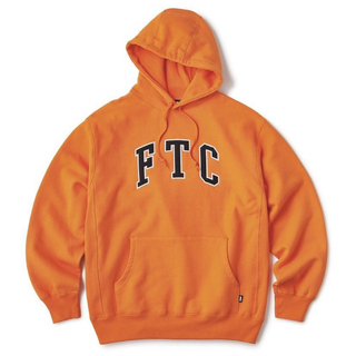 FTC - FTC オレンジ ビッグロゴ パーカー Mサイズの通販｜ラクマ