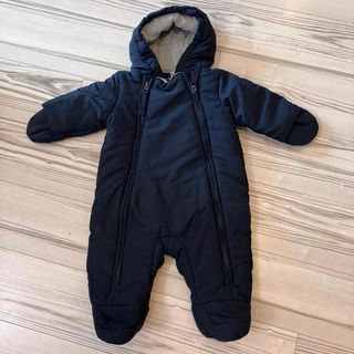 プチバトー(PETIT BATEAU)の美品！【プチバトー】PETITBATEAU カバーオール 紺 サイズ67 6m(カバーオール)