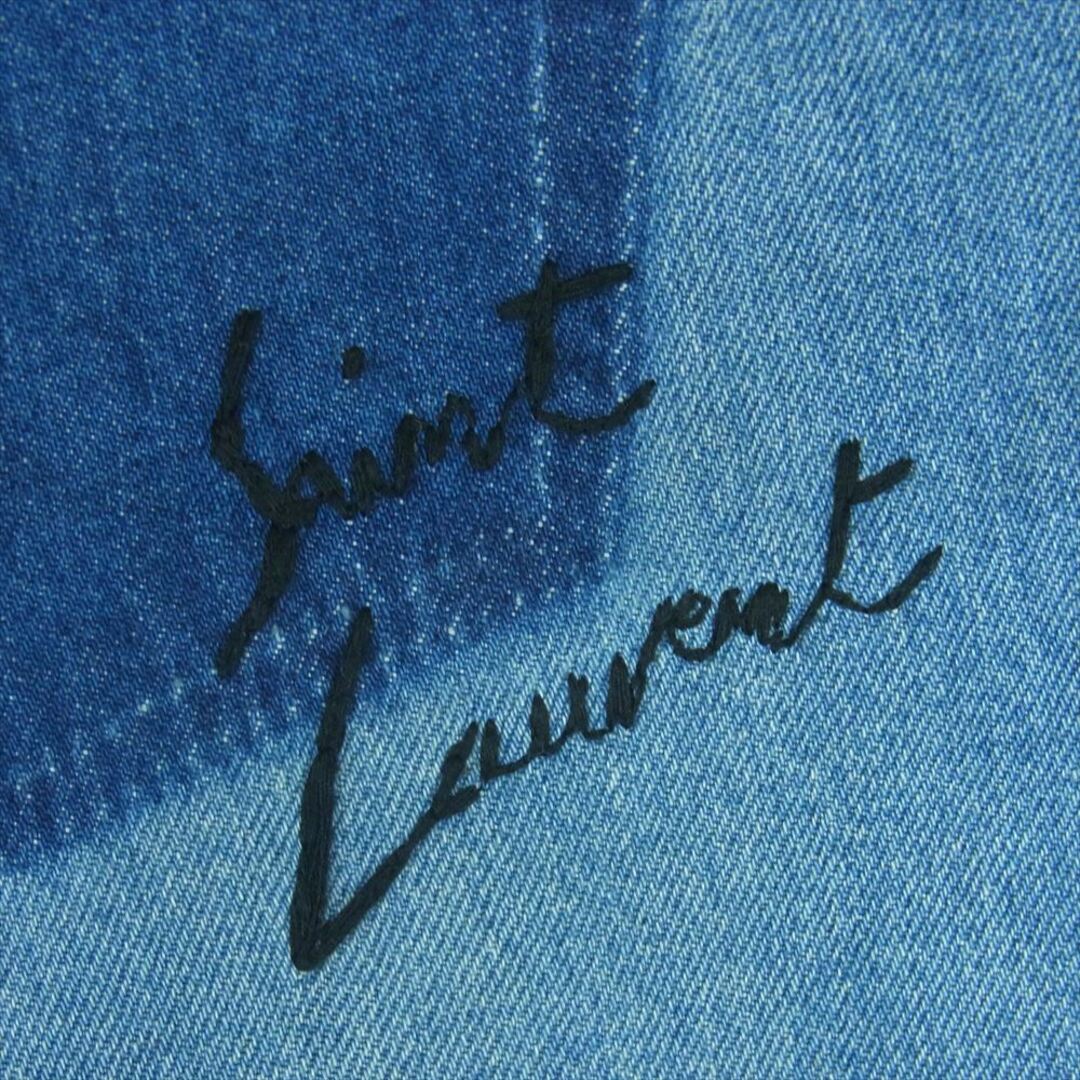 Saint Laurent(サンローラン)のSAINT LAURENT サンローラン 483058 Y883L 国内正規品 バックロゴ刺繍 スキニー デニム パンツ インディゴブルー系 29【中古】 メンズのパンツ(デニム/ジーンズ)の商品写真