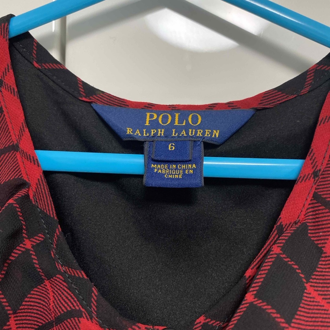 POLO RALPH LAUREN(ポロラルフローレン)のラルフローレン　ワンピース　キッズ　美品 キッズ/ベビー/マタニティのキッズ服女の子用(90cm~)(ワンピース)の商品写真