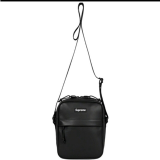 シュプリーム(Supreme)のSupreme leather shoulder bag black(ショルダーバッグ)