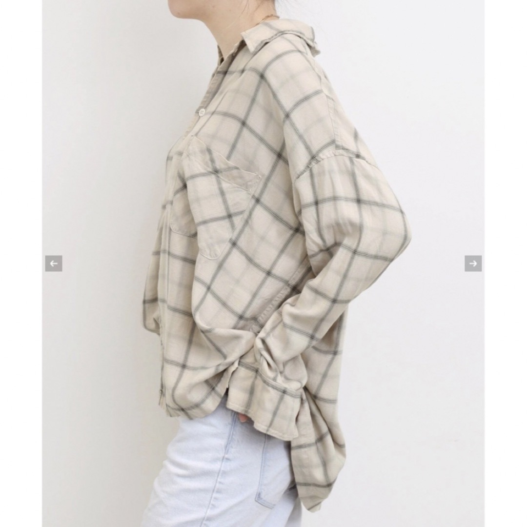 L'Appartement DEUXIEME CLASSE(アパルトモンドゥーズィエムクラス)の【REMI RELIEF/レミレリーフ】CHECK 2WAY SHIRT レディースのトップス(シャツ/ブラウス(長袖/七分))の商品写真