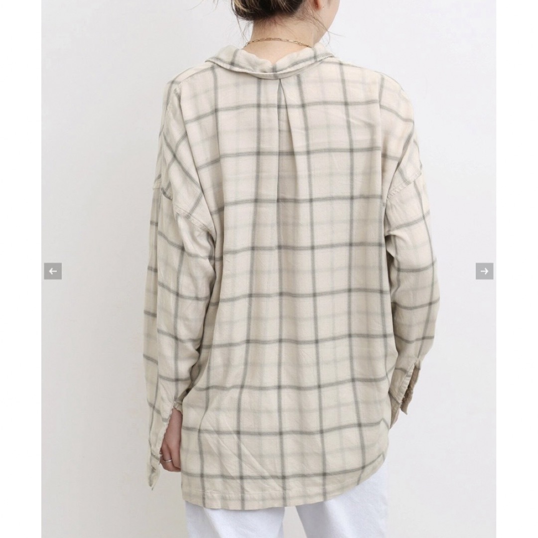 L'Appartement DEUXIEME CLASSE(アパルトモンドゥーズィエムクラス)の【REMI RELIEF/レミレリーフ】CHECK 2WAY SHIRT レディースのトップス(シャツ/ブラウス(長袖/七分))の商品写真