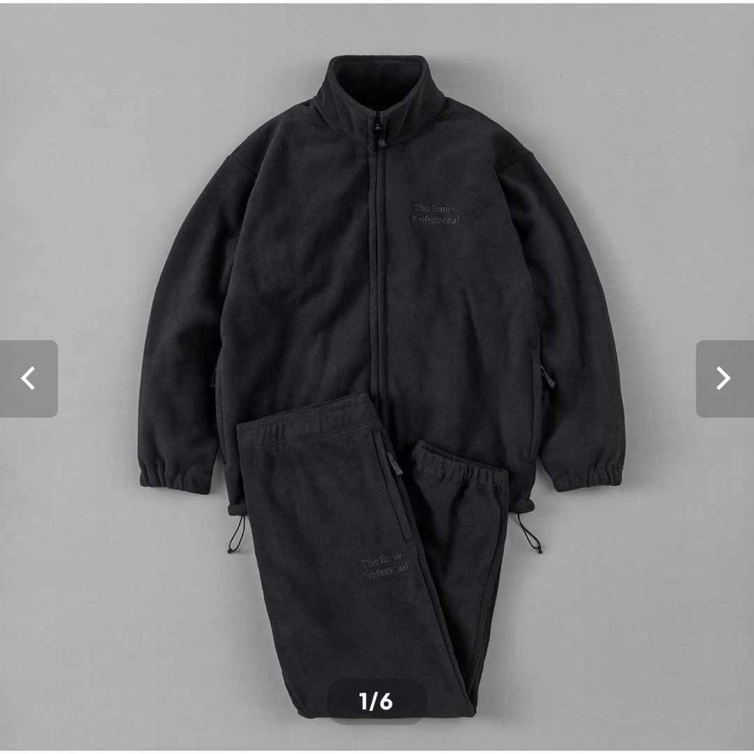 ennoy SET UP CITY FLEECE BLACK L ennoy SET UP CITY FLEECE BLACK L